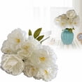 thumbnail image 3 of 1 Pc 7Heads Realistic Silk Peonies Bouquet, Waterproof & UV Resistant Faux Peony Flowers, All-Weather Artificial Stems for Outdoor, Grave, Wedding Centerpiece & Home Decor 17", 3 of 9
