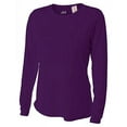 thumbnail image 2 of A4 Women's Cooling Performance Crew Long Sleeve T-Shirt, Purple, Large, 2 of 4