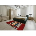 thumbnail image 5 of Ahgly Company Machine Washable Indoor Rectangle Contemporary Red Area Rugs, 2' x 5', 5 of 7
