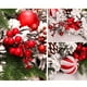 thumbnail image 4 of Decoraciones navideñas, arcos de flores artificiales navideñas arriba y abajo, colgador de puerta, árbol de Navidad arriba y abajo, ratán, eficiencia maximizada, 4 of 8