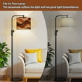 thumbnail image 6 of Lamp Shades Set of 2 Easy Assembly Abstract watercolor ombre Abstract wavy striped earth tone colors Drum Lampshades for Table Lamps Floor Lamps Pendant Light 13"x13"x10" Replacement Lamp Shade, 6 of 8