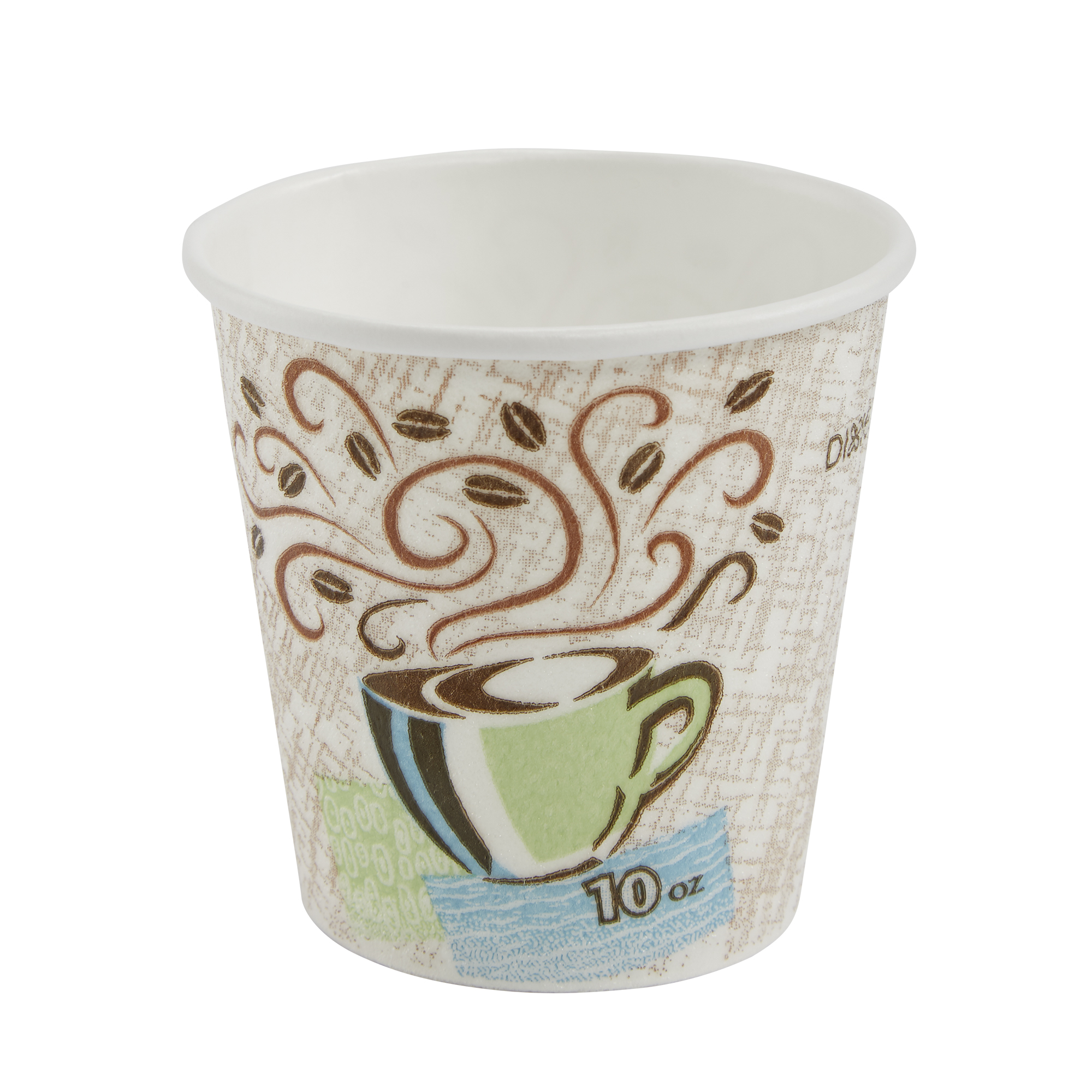 Dixie® PerfecTouch® (5338DX) 8 oz. Insulated Paper Hot Coffee Cup by GP PRO (Georgia-Pacific), Coffee Haze, 500 Count (25 Cups Per Sleeve, 20 Sleeves Per Case)