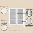 thumbnail image 4 of JERFIT White Metal Accent Cabinet with 2 Doors & Adjustable Shelves, Freestanding Storage Organizer for Living Room, Entryway, Bedroom, 4 of 10