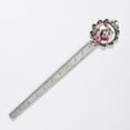 thumbnail image 5 of Rose Leopard Vintage Silver Lace-Edged Bookmark: a Gift for Readers and Book Lovers, 5 of 5