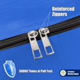 thumbnail image 4 of 4 Pack Heavy Duty Extra Large Moving Bags with Backpack Straps - Strong Handles & Zippers, Storage Totes For Space Saving, Fold Flat, Alternative to Moving Box (Set of 4, Black), 4 of 5