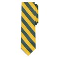 thumbnail image 2 of Jacob Alexander Boys' Prep College Stripe Woven Regular Self-Tie Neck Tie - Green Gold, 2 of 5