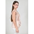 thumbnail image 2 of Blusa de chifon con olanes Roman Fashion /Juvenil, 2669 (Palo de rosa) rosa G, 2 of 5