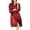 1-12-Wine, variant on successthop Bridesmaid Robes for Wedding Day Lace Short Length Lightweight Solid Long Sleeve Pajamas XL Black