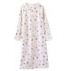 thumbnail image 2 of Pijama de manga larga para mujer, estilo informal, con estampado a cuadros, cuello en V, manga larga, para estar en casa, de poliéster, 2 of 3