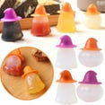 thumbnail image 2 of Seasoning Box Mini Condiment Bottles 4Pcs Halloween Pumpkin Shape Salad Dressing Bottles Ketchup Bottles Portable Bottle For Lunch,Clear Kitchen Seasoning Box, 2 of 8