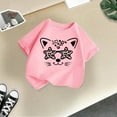 thumbnail image 5 of Girls Shirts Kid Leisure Graphic Round Neck Short Sleeve Tee Summer Casual Wear Girls' Tops, Tees Pink 9 Years-10 Years, 5 of 5