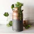 thumbnail image 2 of Creative Design 16.25" Bronze Antique Galvanized Decorative Canister Vase, 2 of 4