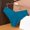 Dark blue, variant on LIZUOJUN Under $2 Underwear Women Summer Wavy Edge Hipster Cheeky V Front Cut Silky Thong Seamless Stretch No Show Cotton Crotch Multi Color S-XL