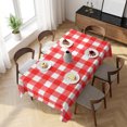 thumbnail image 3 of Red Table Cloth Waterproof Tablecloths, Country French Rustic Buffalo Plaid Modern Art Tablecloth Dining Table Cover for Kitchen Party Tabletop Outdoor, Rectangle Tablecloth 54x108 Inch, 3 of 9