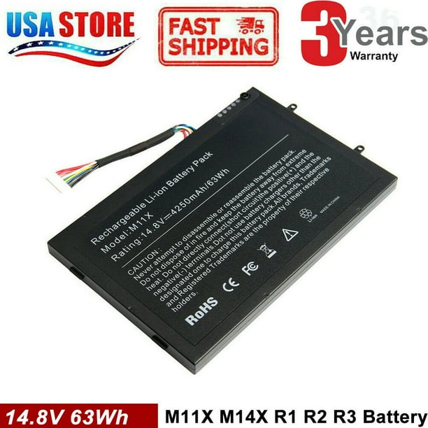 Battery For Dell Alienware M11x M14x R1 R2 Pt6v8 Kr 08p6x6 T7yjr P06t Gamelaptop Walmart Com Walmart Com
