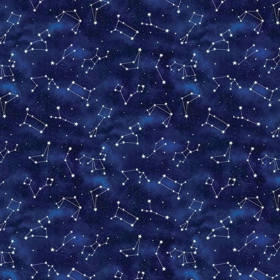 Owl Always Love You Constellations Night Cotton Fabric (1 yard)