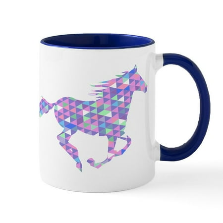 

CafePress - Running Horse Mugs - 11 oz Ceramic Mug - Novelty Coffee Tea Cup