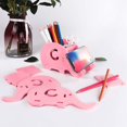thumbnail image 5 of Desk Supplies Organiser, Mokani Cute Elephant Pencil Holder Multifunctional Office Accessories Desk Decoration, Pink, 5 of 6