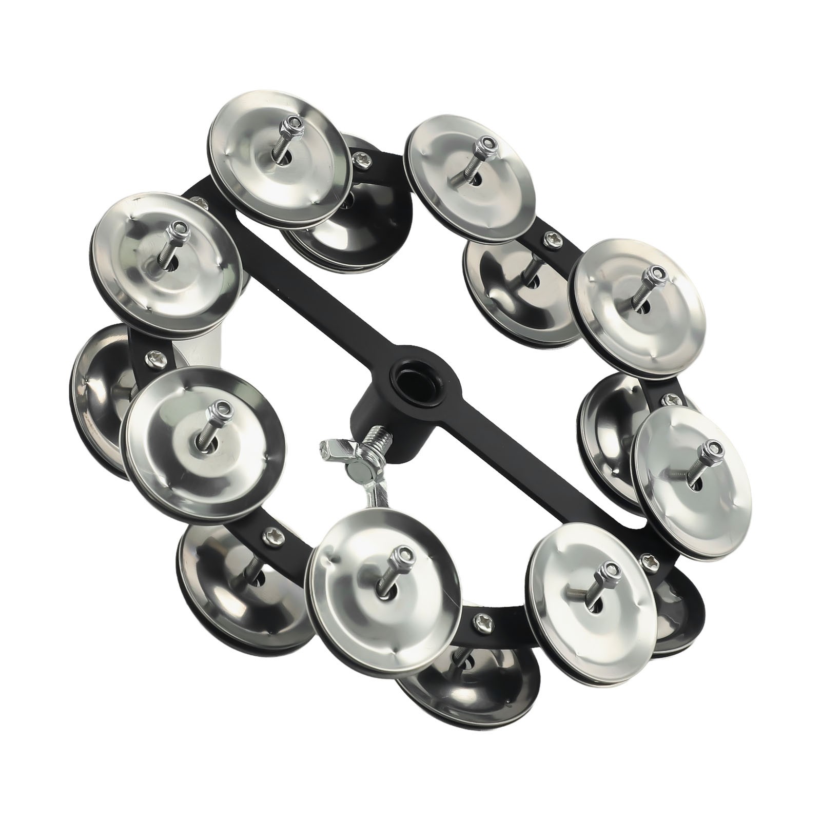Professional Portable for Hi-hat Tambourine Drum Cymbals with Steel Bells - Perfect