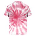 thumbnail image 3 of QUINDOS Collared Shirts for Men Big and Tall Short Sleeve Polo Casual Shirts Sports Workout Tie Dye Loose T-shirts, 3 of 4