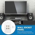 thumbnail image 4 of 4 Posts Speaker Wall Plate Home Theater Wall Plate Audio Panel, 4 of 5