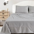 EnvioHome 100 Cotton Flannel Sheets Full Size Bed Sheets Set with Deep Pockets, Brushed Flannel