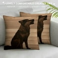 thumbnail image 3 of MLJA Rustic Wild Animal Bear Wolf Deer Moose Silhouette Throw Pillow Cover, Decorative Pillowcase Cushion Cover For Home Cabin RV Decor, Gift For Wild Animal Lovers, 3 of 5