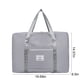 thumbnail image 3 of Bolsa de viaje plegable para mujer | Equipaje de mano impermeable de 30 l | Bolsa de deporte para gimnasio y fin de semana para niñas | Rosa, negro, morado, azul, gris y vino, 3 of 8
