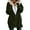 Army Green, variant on Ladies Plus Size Hooded Jacket Women Casual Full Zipper Coat Mid-Length Warm Wool Fleece Outerwear Jackets for Juniors Girls Plus Coat