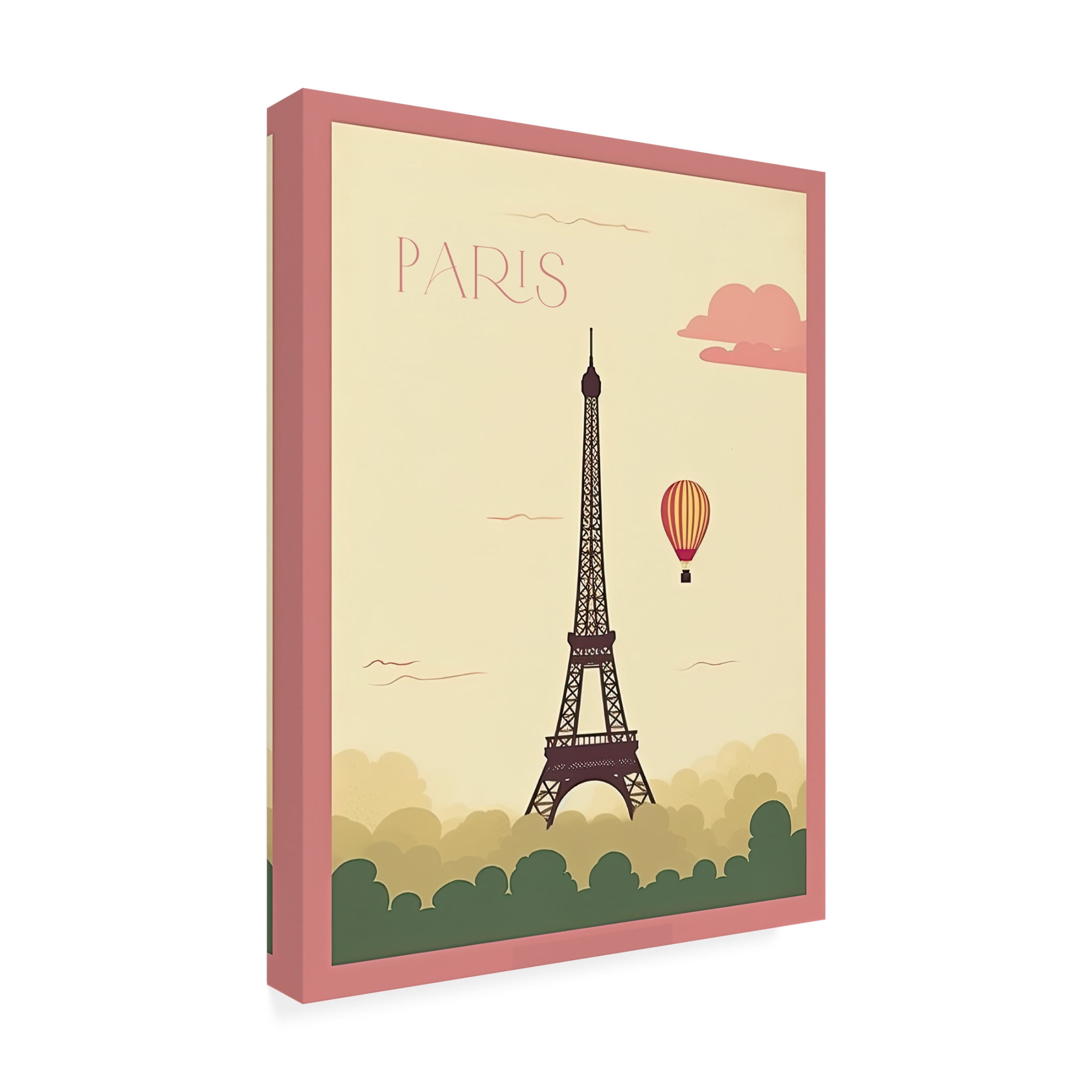 Canvas Wall Art - Sasha 'Paris' Wall Art for Living Room, Bedroom, or Office Décor by Trademark Fine Art - 24 x 32 Inches