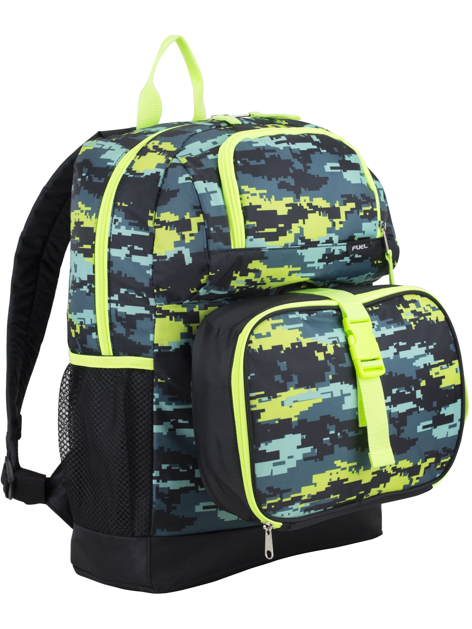 Fuel Everyday 4-Piece Combo Backpack with Lunch Box, Pencil Case and Shoe Pouch 4-staticcamo