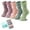 Pure color-5, variant on 5 Pack Women Fuzzy Socks Thick Soft Warm Winter Wool Fluffy Cozy Socks Casual Home Sleep Socks with a Gift Box