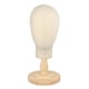thumbnail image 1 of Cabeza de maniquí sin rostro, sombrero, exhibición de joyas con madera desmontable para instalar base de grano de madera, 1 of 9