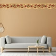 thumbnail image 3 of Trimz Magenta Lilacs Floral Wallpaper Border - Scalloped Trditional Design - Gold Lace 15' L x 8" W, 3 of 5