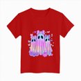 thumbnail image 4 of HCNTES Toddler Baby Girl Halloween Shirt Cute Ghost Pumpkin T-Shirt for Kids Short Sleeve Tee Fall Tops, 4 of 5