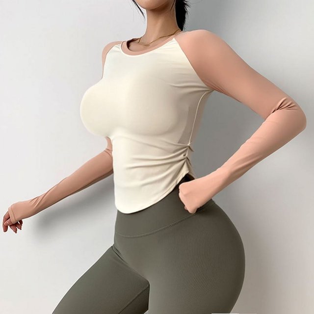 Cloud Hide-Camiseta de Yoga lisa para mujer, Blusa de manga larga, Top deportivo deportivo para chica, camiseta para correr, ropa deportiva para Fitness para invierno y otoño