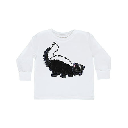 

Inktastic Animals Cute Skunk Gift Toddler Boy or Toddler Girl Long Sleeve T-Shirt