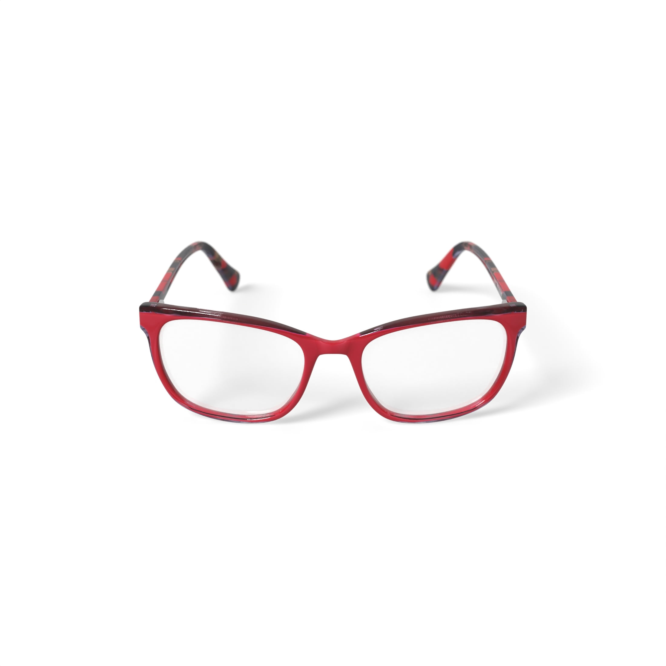True Religion Women's T037 Square Prescription Eyeglasses with Case, Red