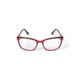 thumbnail image 4 of True Religion Women's T037 Square Prescription Eyeglasses with Case, Red, 4 of 6
