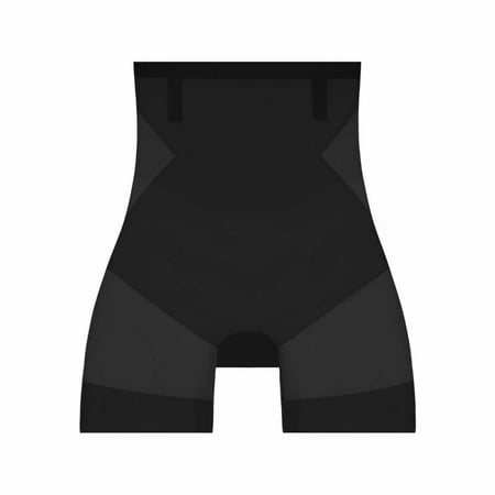 knqrhpse Tummy Control Underwear for Women Tummy Control Shapewear Ultra Slim Hip Lift Panties For Women Summer High Waist Seamless Ice Silk High Waisted Underwear Panties for Women Black M