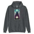 thumbnail image 2 of The Hierophant Tarot Card Hoodie Unisex COLORS Small Medium Large XL 2XL 3XL 4XL 5XL Alternative Apparel Gothic Psychic Witch Gift Halloween (Dark Heather, 3XL), 2 of 2
