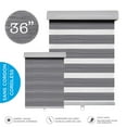thumbnail image 2 of Hauz 3684WDGRYCD - Store Alterné 36 Pieds' X 84 Pieds', Sans Cordon, Grain de Bois Gris, 2 of 3