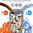 thumbnail image 3 of Christmas 30oz Handheld Travel Tumbler with Handle – Double Wall Stainless Steel Insulated Cup, Flip Straw Lid, Leak-Proof & BPA-Free for Hot and Cold Drinks – Durable Coffee & Juice Mug Black, 3 of 7
