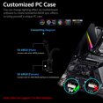 thumbnail image 3 of Lámpara de techo Irfora COOLMOON ARGB Tira de LED tipo diamante Barra de luz RGB magnética Barra de luz de caja de arco iris para PC con efecto de iluminación de sincronización de encab Irfora Lámpara de techo, 3 of 5