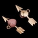 thumbnail image 5 of 10 piezas de flecha a través del colgante cadena collares de cadena DIY Rosado, 5 of 9