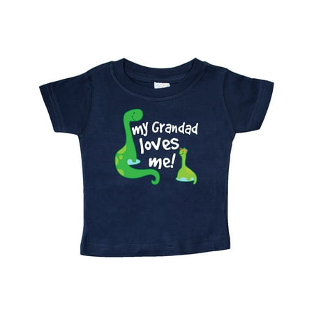 

Inktastic Grandad Loves Me Dinosaur Gift Baby Boy T-Shirt