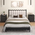 thumbnail image 5 of Gymax 2PCS Modern Nightstand w/ Storage 2 Drawers & Support Legs for Bedroom White, 5 of 10