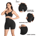 thumbnail image 3 of BIMEI Hip and Butt Padded Shapewear Tummy Control Butt Lifter Short Panties for Women,High Waist Mini,Black,L, 3 of 7
