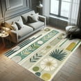 thumbnail image 5 of Ambesonne Mid Century Modern Decorative Rug Carpet, Nature Tone Leaf, 2' 2" x 3' 7", Fawn Teal Pale Green, 5 of 5