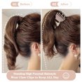 thumbnail image 4 of 1.6" Matte Small Double Row Teeth Hair Clips for Women - Strong Hold Jaw Clamps for Thin, Fine and Thick Hair, 4 of 7